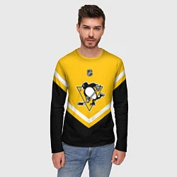 Лонгслив мужской NHL: Pittsburgh Penguins, цвет: 3D-принт — фото 2