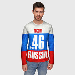 Лонгслив мужской Russia: from 46, цвет: 3D-принт — фото 2
