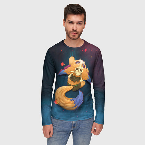 Мужской лонгслив Лис / 3D-принт – фото 3