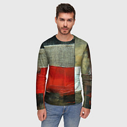 Лонгслив мужской Абстрактное искусство, цвет: 3D-принт — фото 2