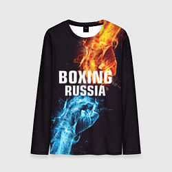 Лонгслив мужской Boxing Russia, цвет: 3D-принт