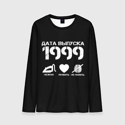 Лонгслив мужской Дата выпуска 1999, цвет: 3D-принт