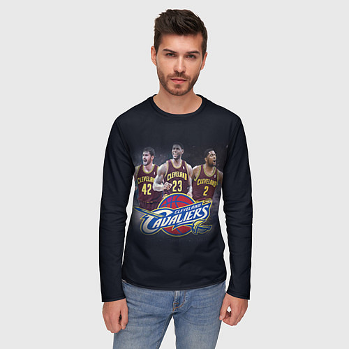 Мужской лонгслив NBA: Cleveland Cavaliers / 3D-принт – фото 3