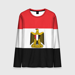 Лонгслив мужской Флаг и герб Египта, цвет: 3D-принт