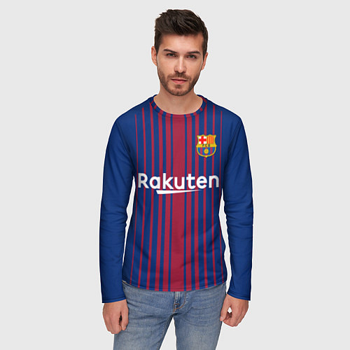 Мужской лонгслив FCB Barcelona: Rakuten / 3D-принт – фото 3