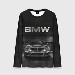 Лонгслив мужской BMW серебро, цвет: 3D-принт