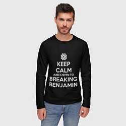Лонгслив мужской Keep Calm & Breaking Benjamin, цвет: 3D-принт — фото 2