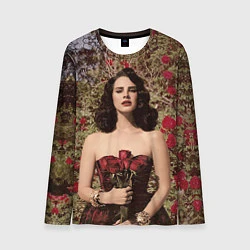 Лонгслив мужской Lana Del Rey: Roses, цвет: 3D-принт