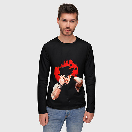 Мужской лонгслив Poets of the fall(Марко) / 3D-принт – фото 3