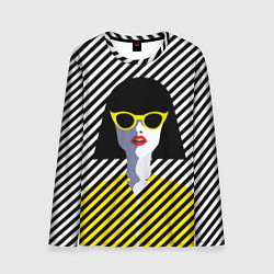 Лонгслив мужской Pop art girl, цвет: 3D-принт