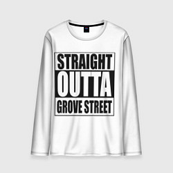 Лонгслив мужской Straight Outta Grove Street, цвет: 3D-принт