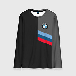 Лонгслив мужской BMW БМВ, цвет: 3D-принт