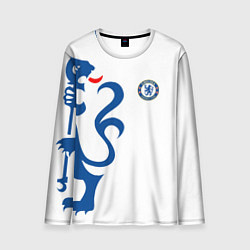 Лонгслив мужской FC Chelsea: White Lion, цвет: 3D-принт