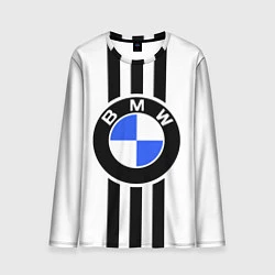 Лонгслив мужской BMW: Black Strips, цвет: 3D-принт
