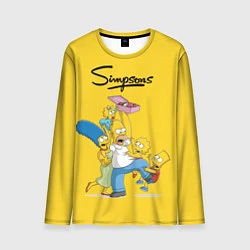 Лонгслив мужской Simpsons Family, цвет: 3D-принт
