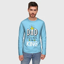 Лонгслив мужской Dad you are the King, цвет: 3D-принт — фото 2