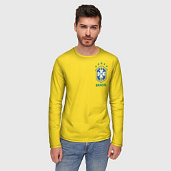Лонгслив мужской Сборная Бразилии, цвет: 3D-принт — фото 2