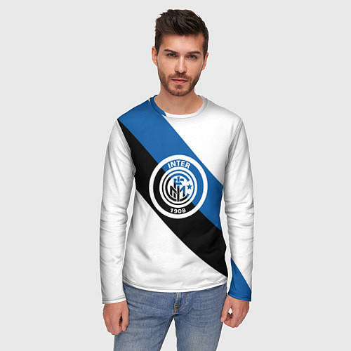 Мужской лонгслив FC Inter: W&B&G / 3D-принт – фото 3