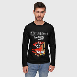 Лонгслив мужской Cuphead: Hell Devil, цвет: 3D-принт — фото 2