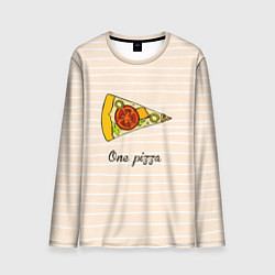 Лонгслив мужской One Love - One pizza, цвет: 3D-принт