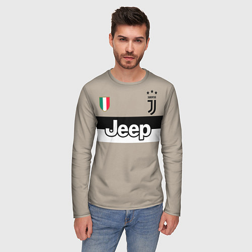 Мужской лонгслив FC Juventus: Away 18/19 / 3D-принт – фото 3