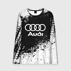Мужской лонгслив Audi: Black Spray