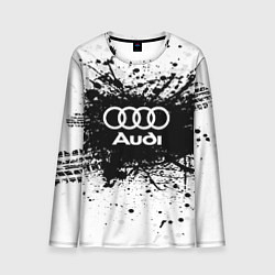 Лонгслив мужской Audi: Black Spray, цвет: 3D-принт