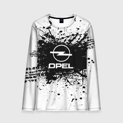 Лонгслив мужской Opel: Black Spray, цвет: 3D-принт