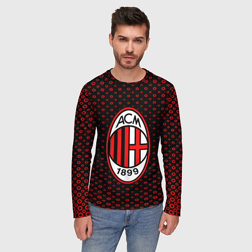 Мужской лонгслив AC Milan 1899 / 3D-принт – фото 3