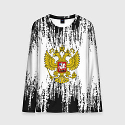 Лонгслив мужской Russia: White Sport, цвет: 3D-принт