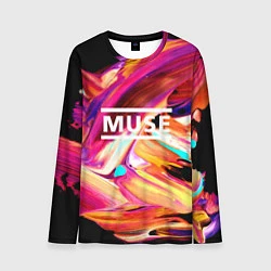 Лонгслив мужской MUSE: Neon Colours, цвет: 3D-принт