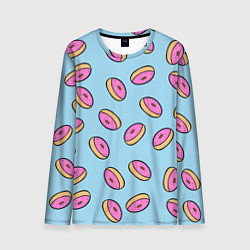 Лонгслив мужской Стиль пончиков, цвет: 3D-принт