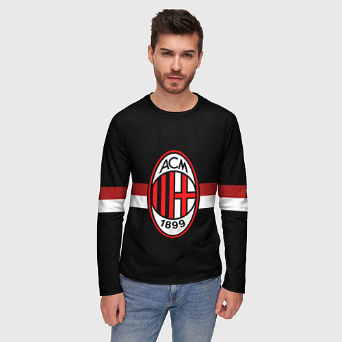 Мужской лонгслив AC Milan 1899 / 3D-принт – фото 3