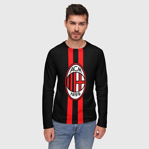 Мужской лонгслив AC Milan 1899 / 3D-принт – фото 3