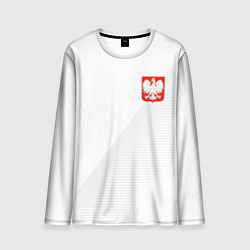 Лонгслив мужской Poland Team: Home WC-2018, цвет: 3D-принт