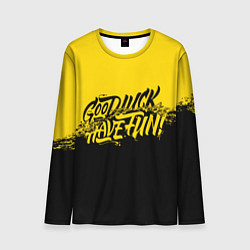 Лонгслив мужской GLHF: Yellow Style, цвет: 3D-принт