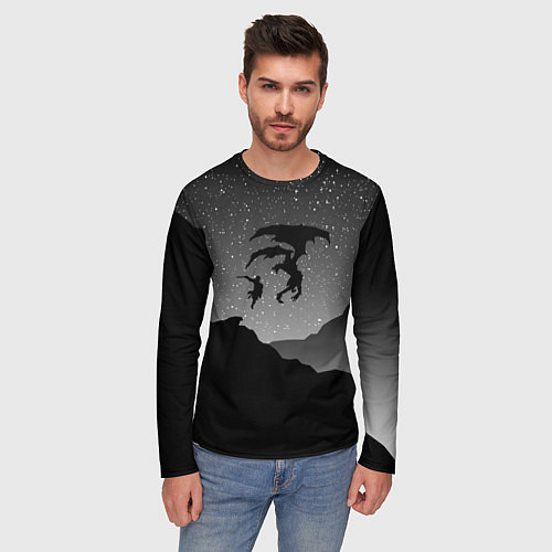 Мужской лонгслив TES: Nightmare / 3D-принт – фото 3