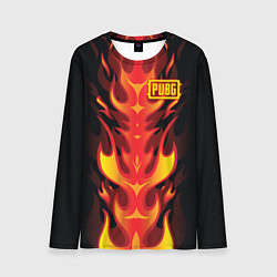 Лонгслив мужской PUBG: Hell Flame, цвет: 3D-принт
