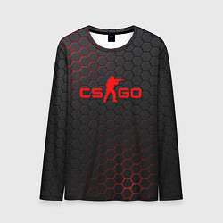 Мужской лонгслив CS:GO Grey Carbon