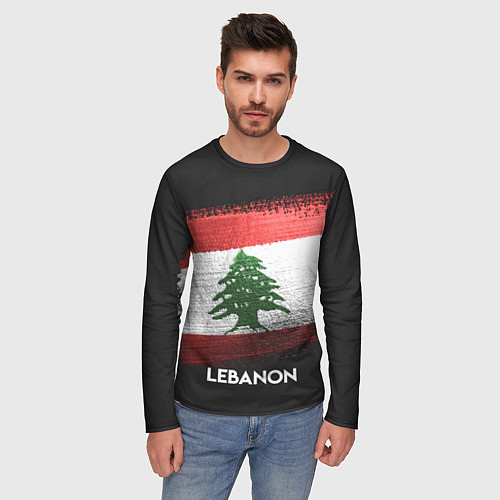 Мужской лонгслив Lebanon Style / 3D-принт – фото 3