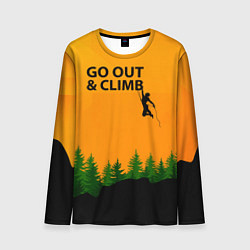 Лонгслив мужской Go Out & Climb, цвет: 3D-принт