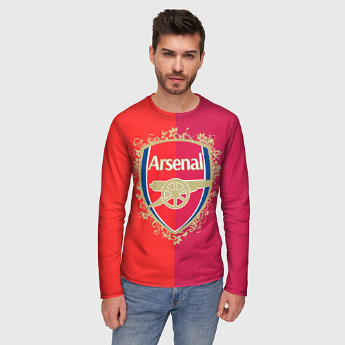 Мужской лонгслив FC Arsenal - emblem / 3D-принт – фото 3