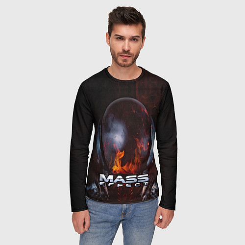 Мужской лонгслив Mass Effect / 3D-принт – фото 3