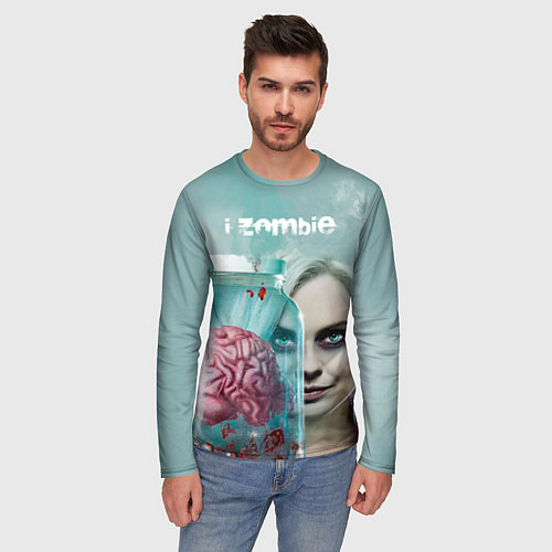 Мужской лонгслив I-ZOMBIE large / 3D-принт – фото 3