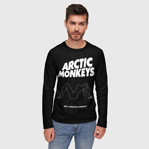Мужской лонгслив Arctic Monkeys: Do i wanna know? / 3D-принт – фото 3