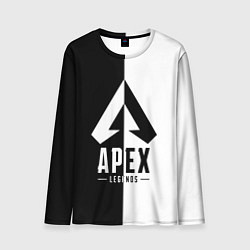 Лонгслив мужской Apex Legends: Black & White, цвет: 3D-принт
