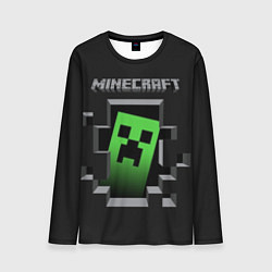 Лонгслив мужской Minecraft Creeper, цвет: 3D-принт