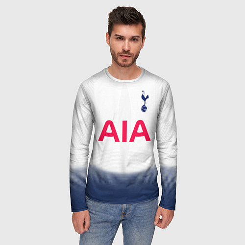 Мужской лонгслив FC Tottenham: Dele Alli Home 18-19 / 3D-принт – фото 3