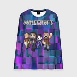 Лонгслив мужской Minecraft Heroes, цвет: 3D-принт