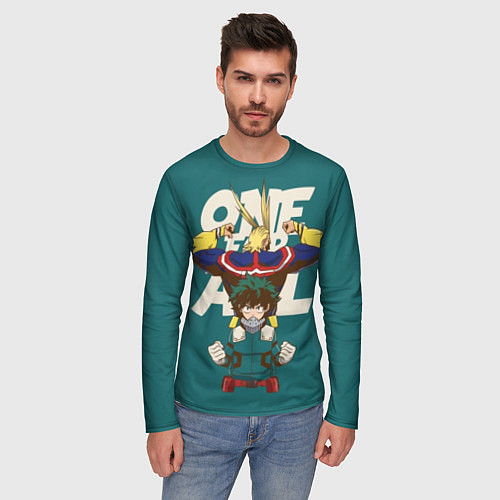 Мужской лонгслив Моя геройская академия / 3D-принт – фото 3